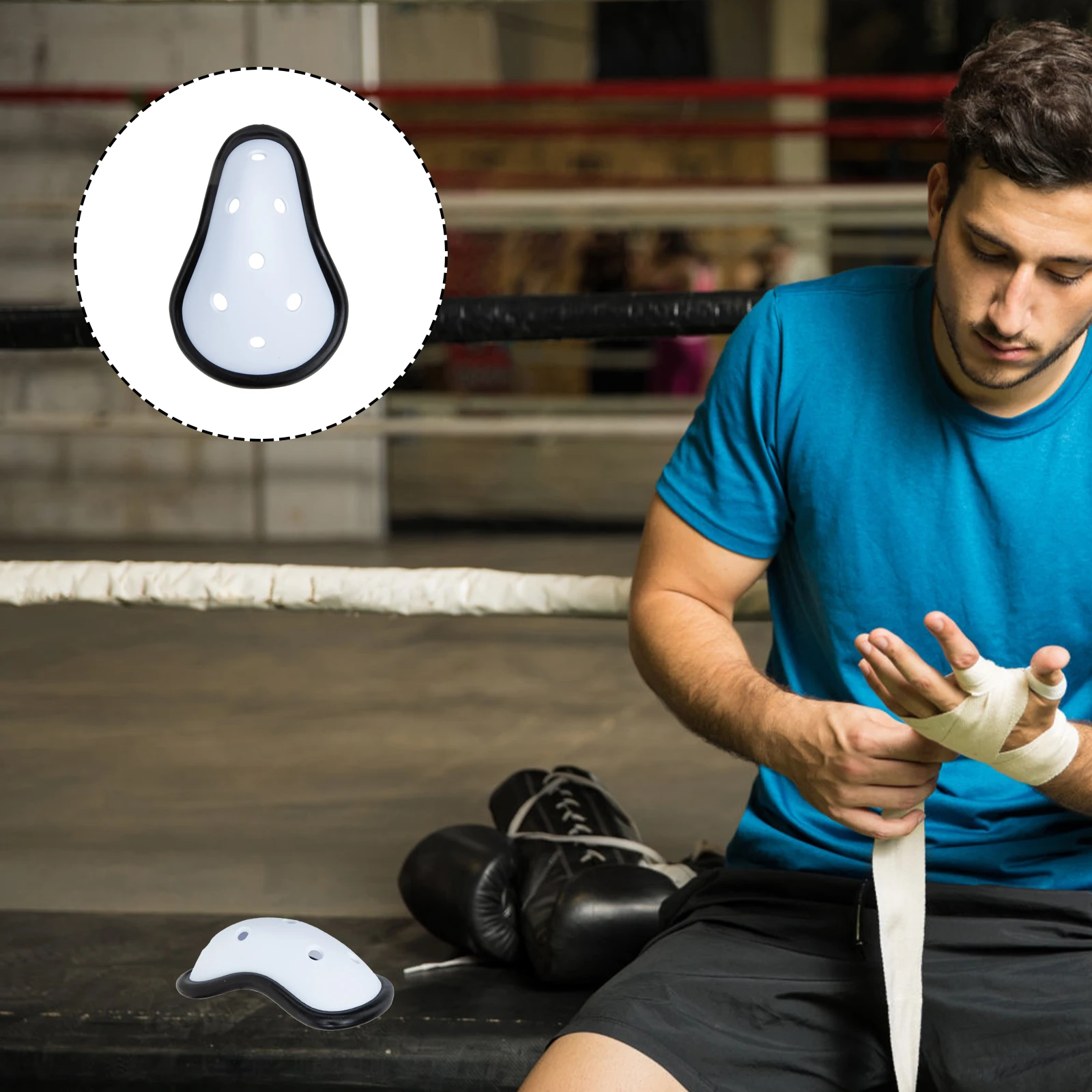 

2Pcs Sports Breathable Mens Cup Breathable Mens Cup Crotch Sports Supply Protector for Boxing Fitness Youth Kids Martial