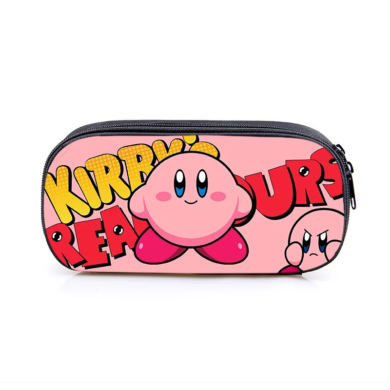 Trousse à crayons de grande capacité avec figurine d\'anime, sac à stylos étoile, poudres, étudiant, école, cadeau pour enfants, Kirby, Kawaii, 40