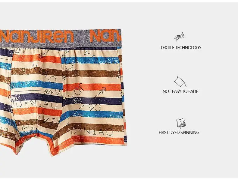 4 Stücke Boxershorts männer Unterwäsche Sexy Höschen Baumwolle Boxer Mann Unterhose Männliche Shorts Homme U Konvexen Dessous Kostenloser Versand – Detail 11