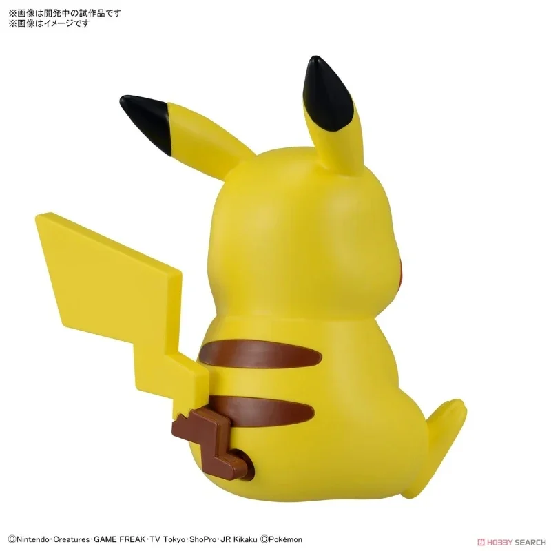 Bandai Original Genuine Pokemon Plamo Pocket Monsters Pokepla Quick 16 Pikachu 8.2cm Assembly Model Action Figures Toy Xmas Gift