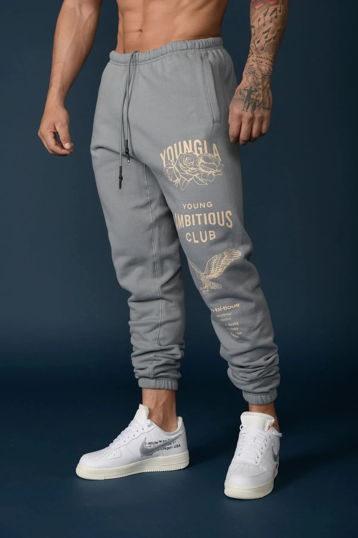 Pantaloni sportivi da uomo, pantaloni casual sportivi in stile americano fitness, pantaloni da allenamento fitness da corsa in palestra