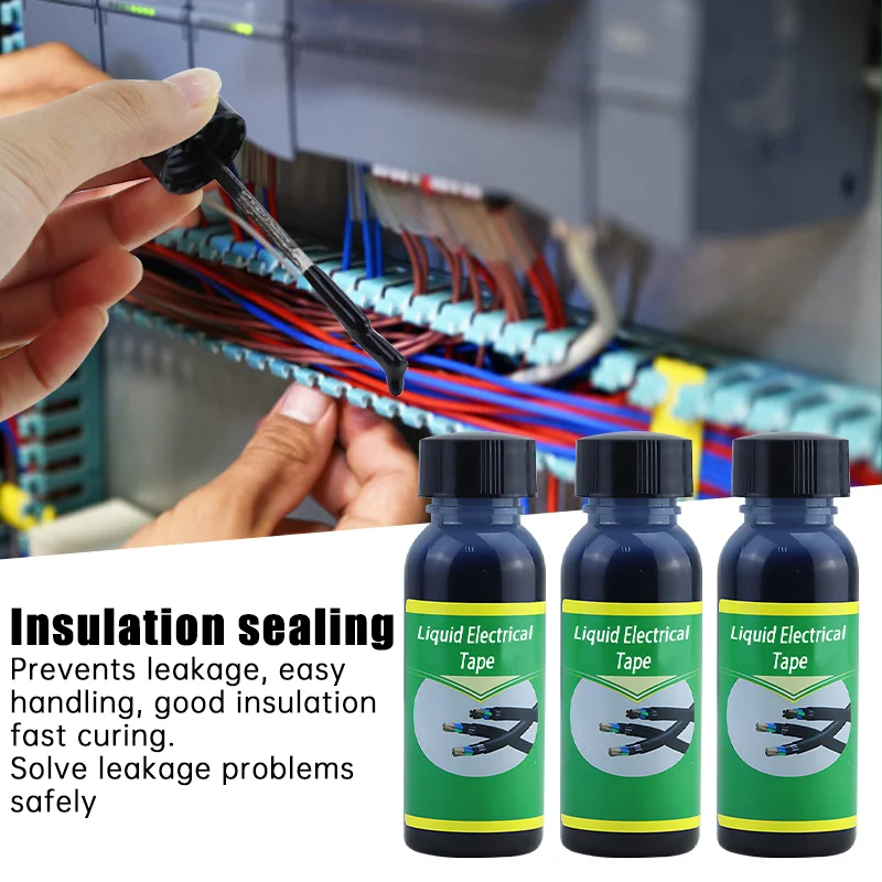 Liquid Electrical Tape Waterproof Insulating Tape Fix Line Glue Liquid Insulation Paste Repair Rubber Electrical Wire Cable Coat