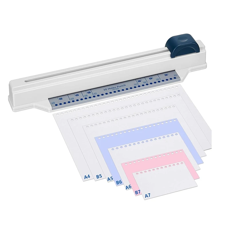 

Binding Hole Punch For Shop Office A4 A5 A6 A7 B5 B7 Paper Scrapbook With 5 Sheet Punch Capacity