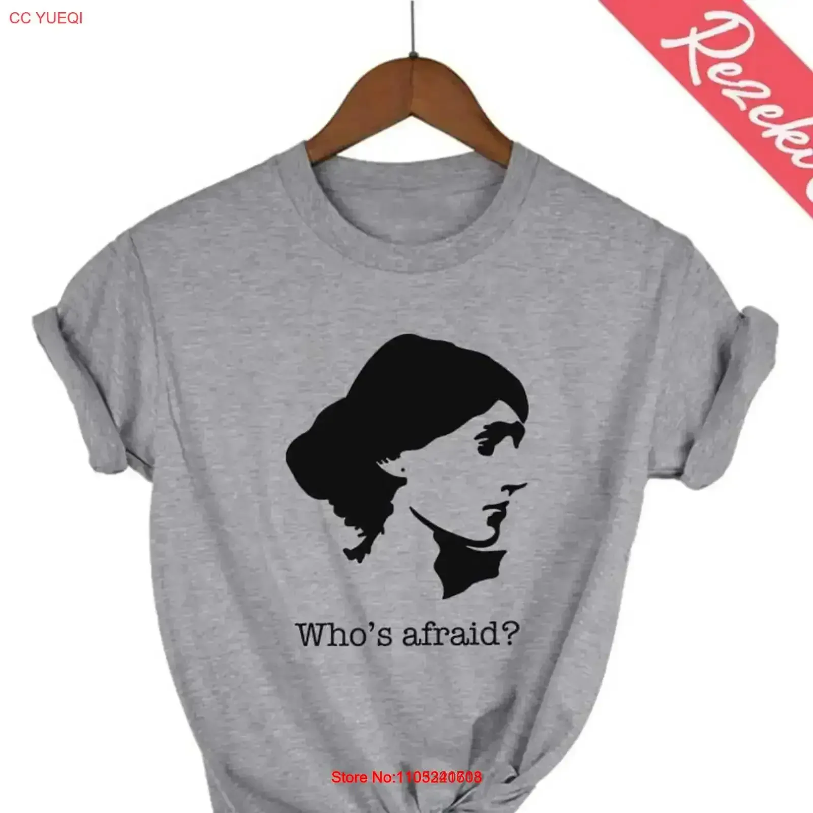 Who's Afraid of Virginia Woolf T Shirt Tv Show Bookish Broadway Librarian Silhouette vintage Washed Stretched Soft vintage