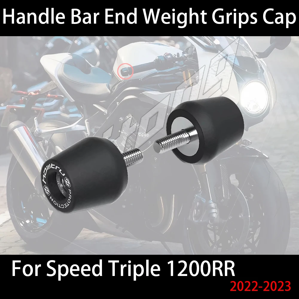 

For Triumph Speed Triple 1200RR 2022-2023 Motorcycle Accessories shock absorber handle slider Handle Bar End Weight Grips Cap