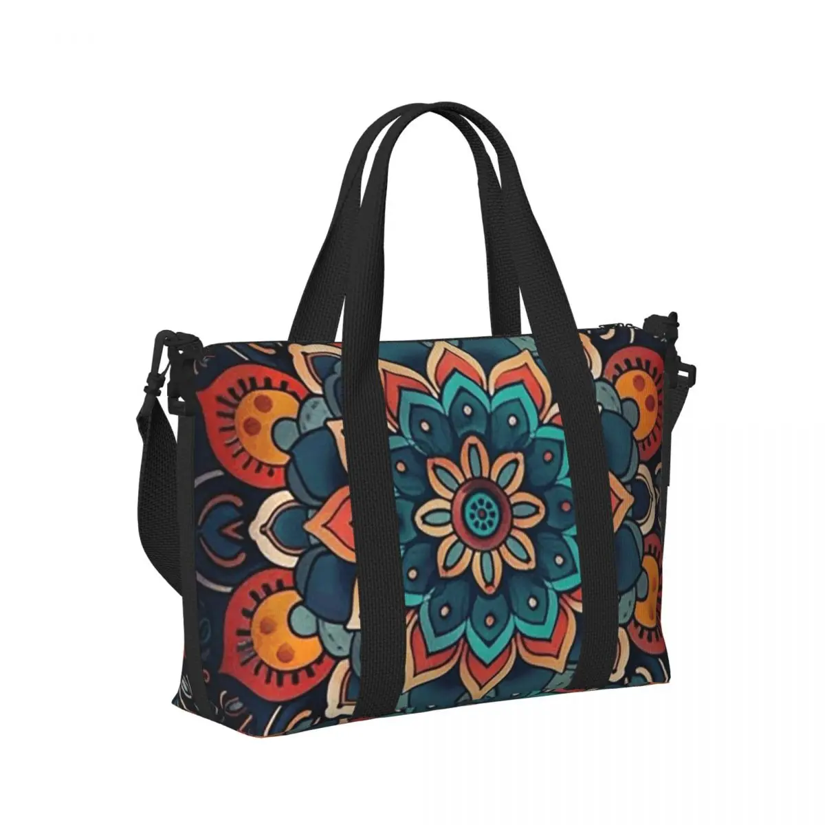 

Bohemian Pattern Beach Travel Bag Large Capacity Tote Bags for Gym Yoga Women Shopping Duffle Shoulder Bag