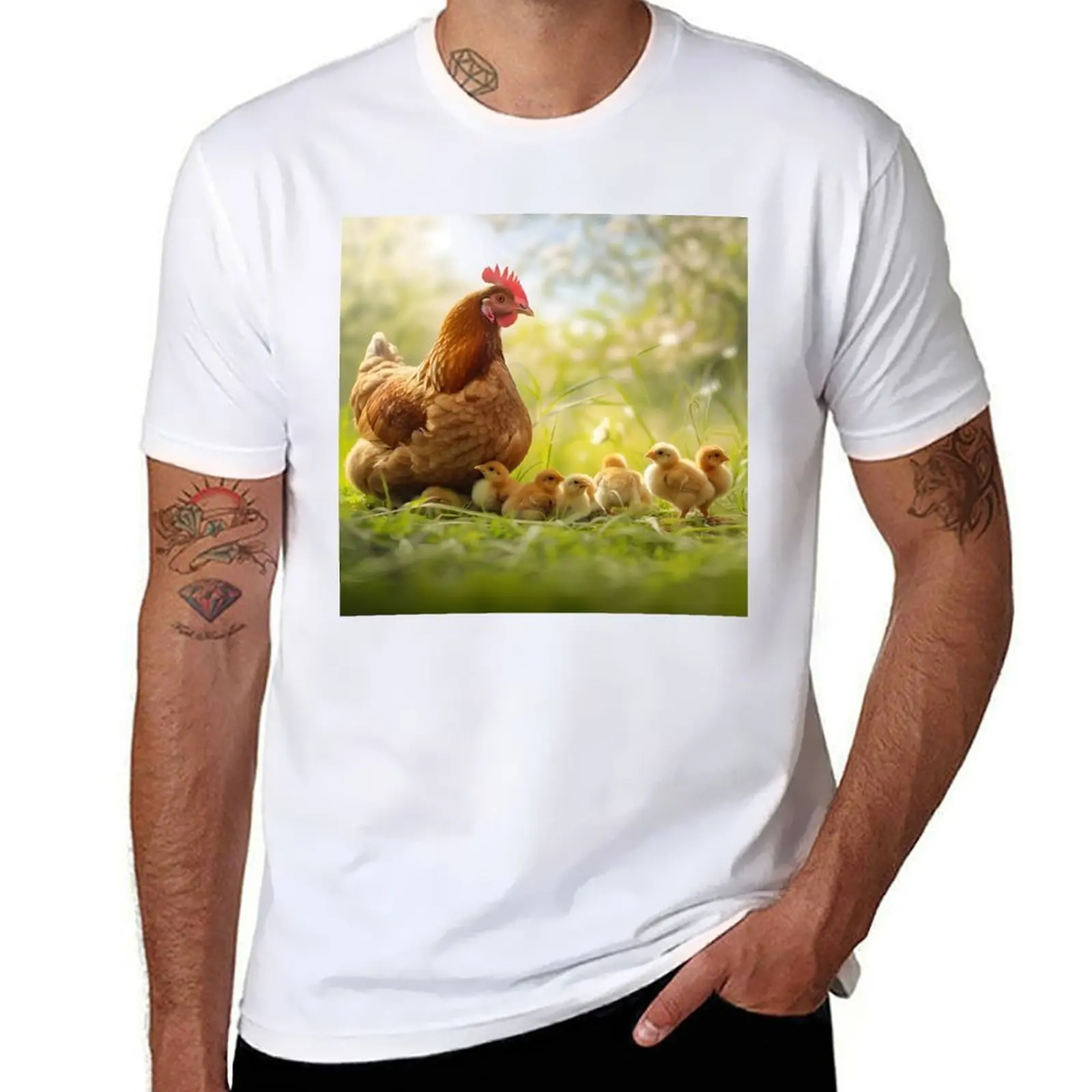 

Orpington chicken T-Shirt anime t shirts oversize cotton tshirt 100% T-Shirt