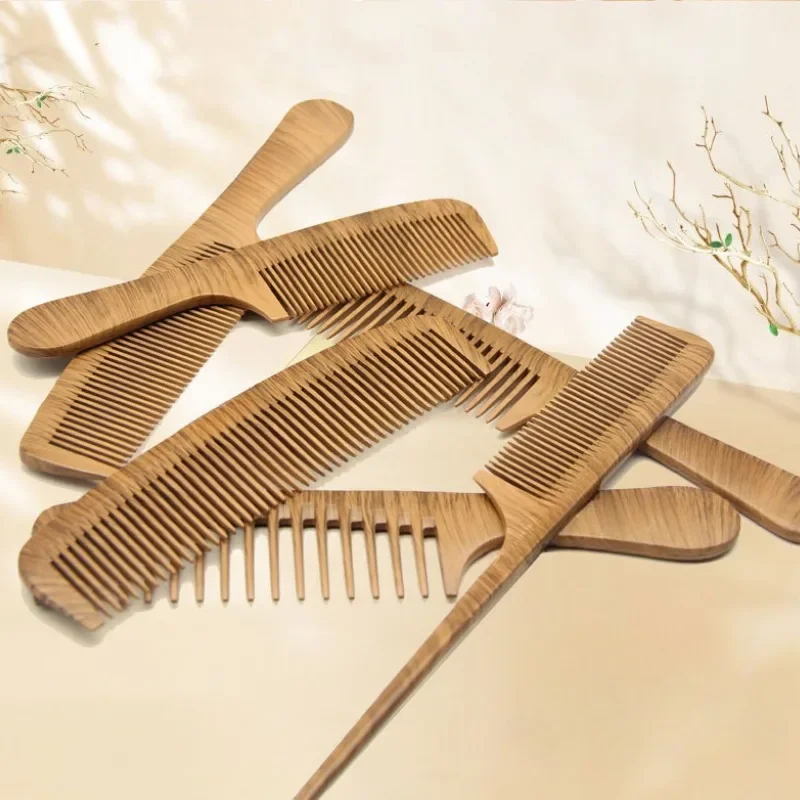 Natural Pear Blossom Comb Smooth Comb Scalp Massage Anti Tangling Bamboo Wood Comb Anti Tangling Static Hair Brush Salon Tool