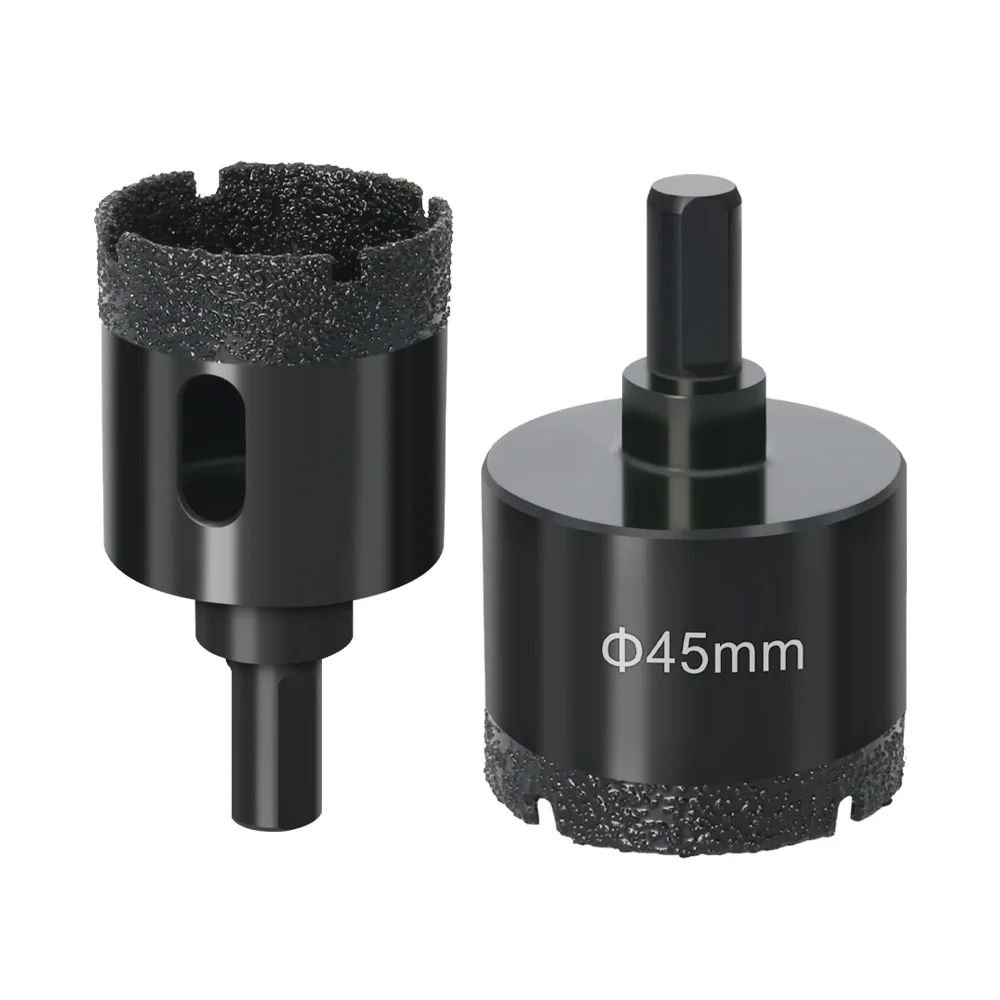 Imagem -06 - Diamante Soldada Núcleo Dry Broca Hole Cup Saw Acessórios Cortador Corte Porcelana Azulejos Mármore Vidro Granito 5200 mm 1pc