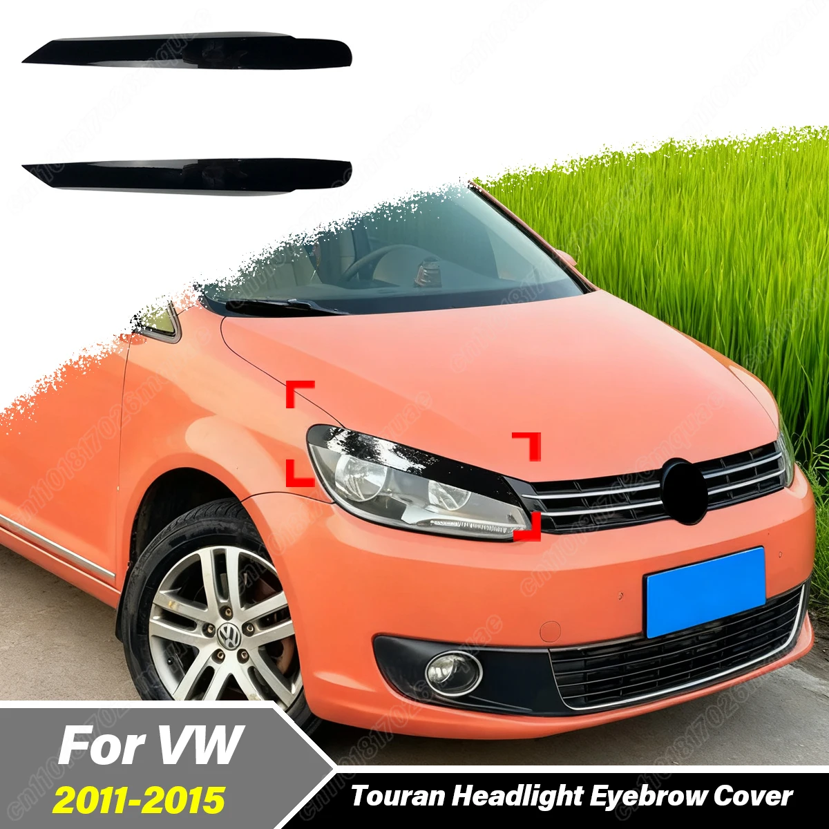

Для Volkswagen Touran 2011 2012 2013 2014 2015 автомобильная передняя противотуманная фара полоса для фар брови модификация декоративный комплект