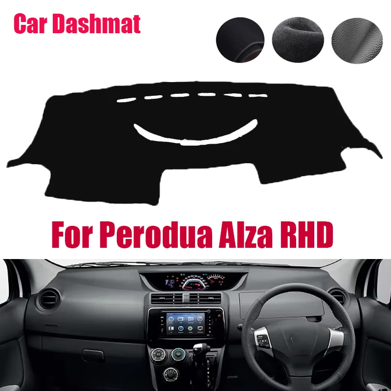 Cubierta de salpicadero de coche para Perodua Alza RHD parasol alfombras Anti-UV accesorios de coche Dashmat antideslizante