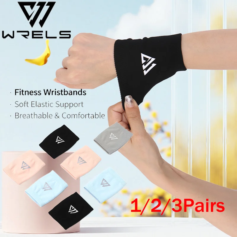 1/2PCS Sports Wrist Guard Breathable Sweat Absorbing Wrist Band Men Women Lightweight Basketball Volleyball Fitness Wristbands