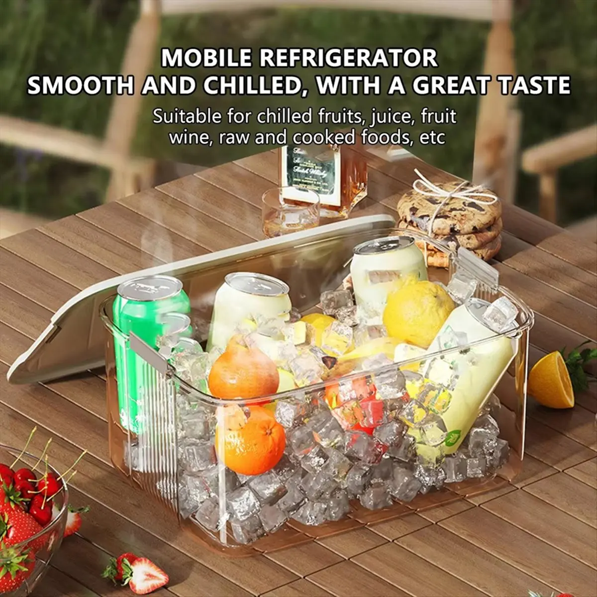 

A45I Коробка для хранения еды в кемпинге — герметичный контейнер для хранения свежих продуктов для пикника, путешествий и активного отдыха, вмещает фрукты и напитки