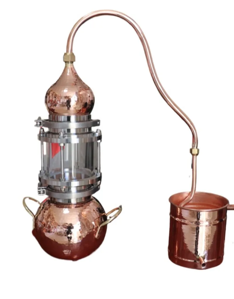 Suitable for Pure Copper Still Household Small Ancient Distillation Equipment Hydrosol Machine Distilling Wine