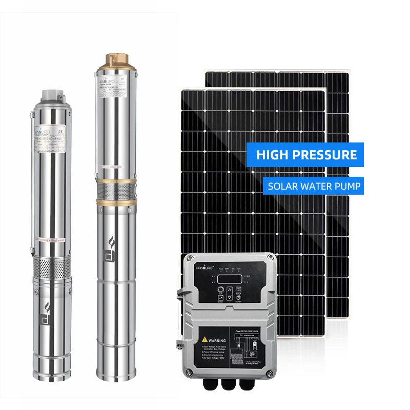 

Handuro Factory AC/DC SC 110v 1.5HP 3inch Water Pump Motor Irrigation Solar Water Pump For Agriculture