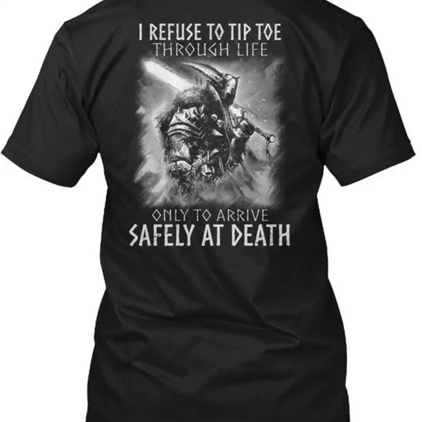 Viking Life I Refuse To Tip Toe Through Only T Shirt Made in USA S 5XL vintage Washed graphic designer clothes streetwear