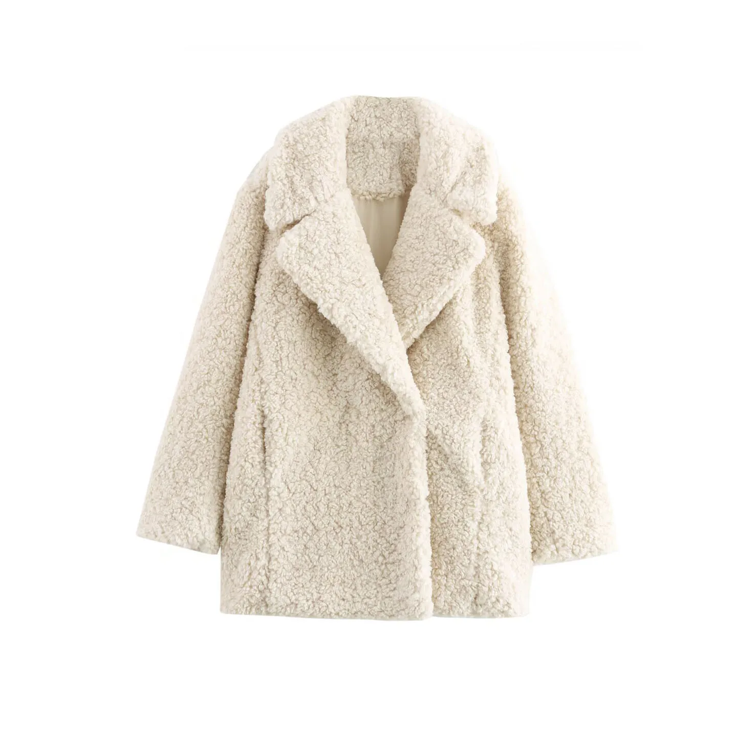 2025 Autumn New Sle Women's Faion Personali Artificial Fur Effect Coat Jaet Z Brand Loose Fit Long Sve