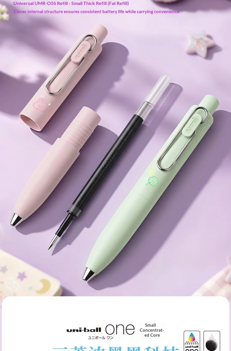 Uni X Dream RiCO Gel-Tintenstifte, Uni-ball One, dickes Tintenband, schnelltrocknend, tiefes Schwarz, für klare Handschrift, ideal für Büro, Schule und unterwegs. – Detail 9