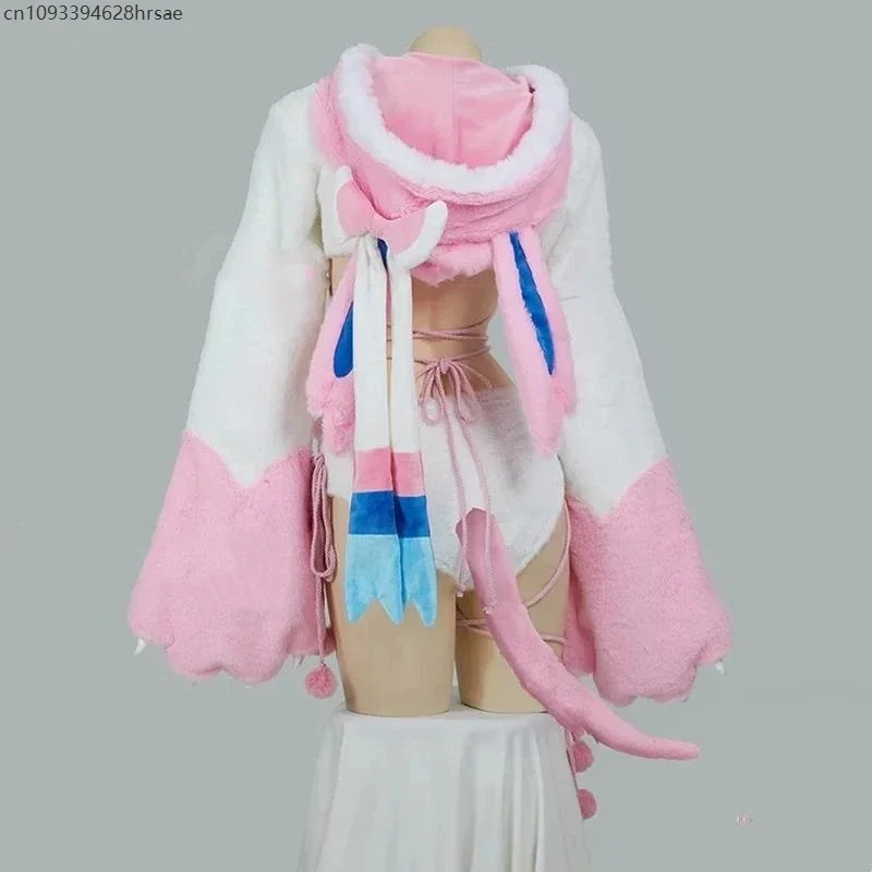 2026 جديد دور اللعب الزي المرأة فروي باو مثير مجموعة هالوين عيد الميلاد مهرجان Kawaii قطعة واحدة رومبير تأثيري حلي #4