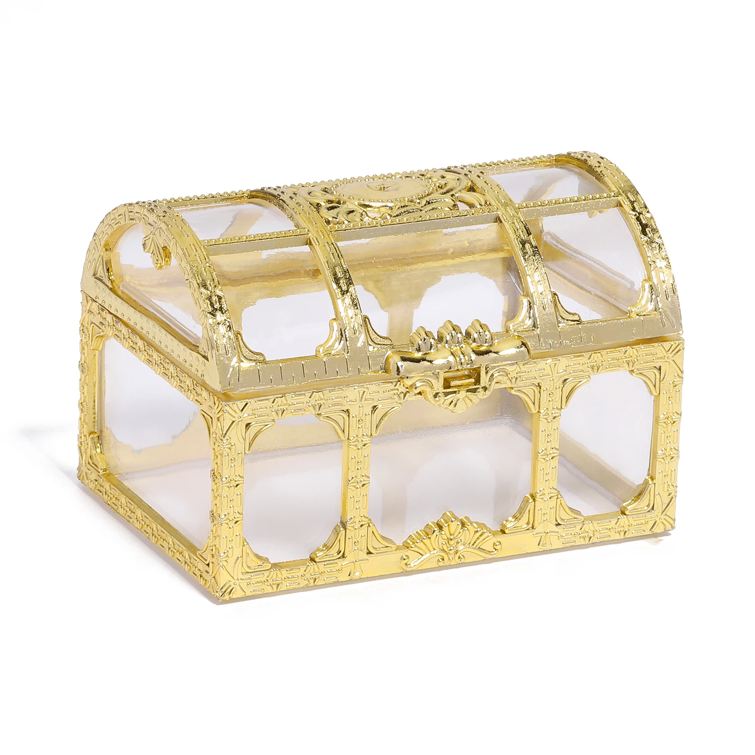 Vintage Transparent Storage Organizer Box, Treasure Chest