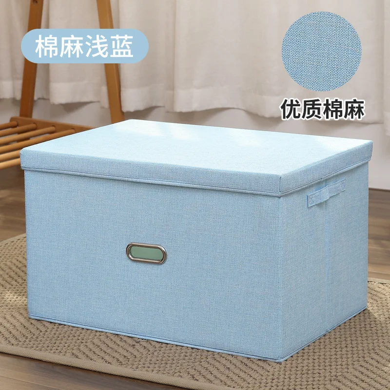 New Cube With Clothes Home Toys Nursery For Storage Office Washable Lid Bins Non-woven Storage Storage Box Box Folding Closet