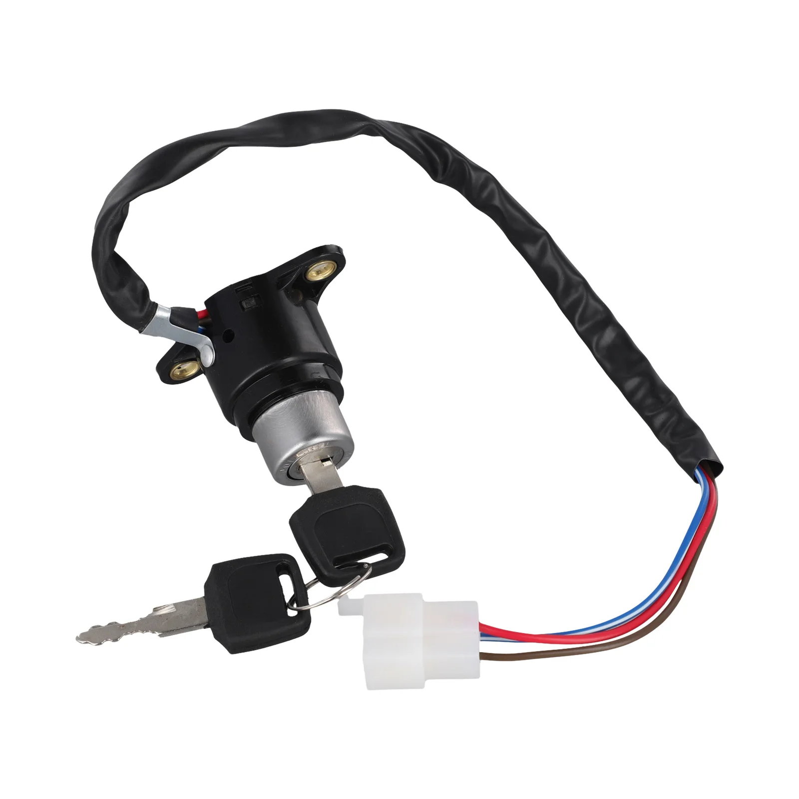 

Обслуживание автомобиля, серебро VT1100, антикоррозийный материал, простая установка, ключевой переключатель, металлический переключатель зажигания для Honda VT1100C3