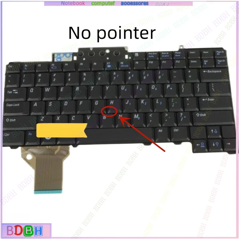 ZQ  US Language For Dell Latitude d620 d630 D820 D830 Black Laptop English Keyboard 0JW467 14PTDH3579