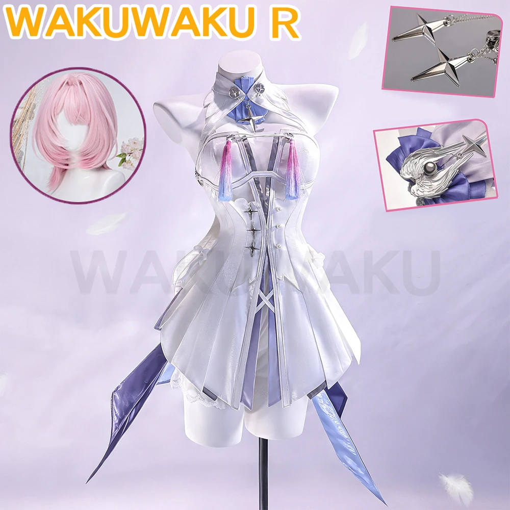 AUF LAGER Remielle Dan Cosplay Kostüm Spiel Zenless Zone Zero【XS-2XL】WakuWaku-R ZZZ Damenkleid Ramiel Perücke Halloween Kostüm