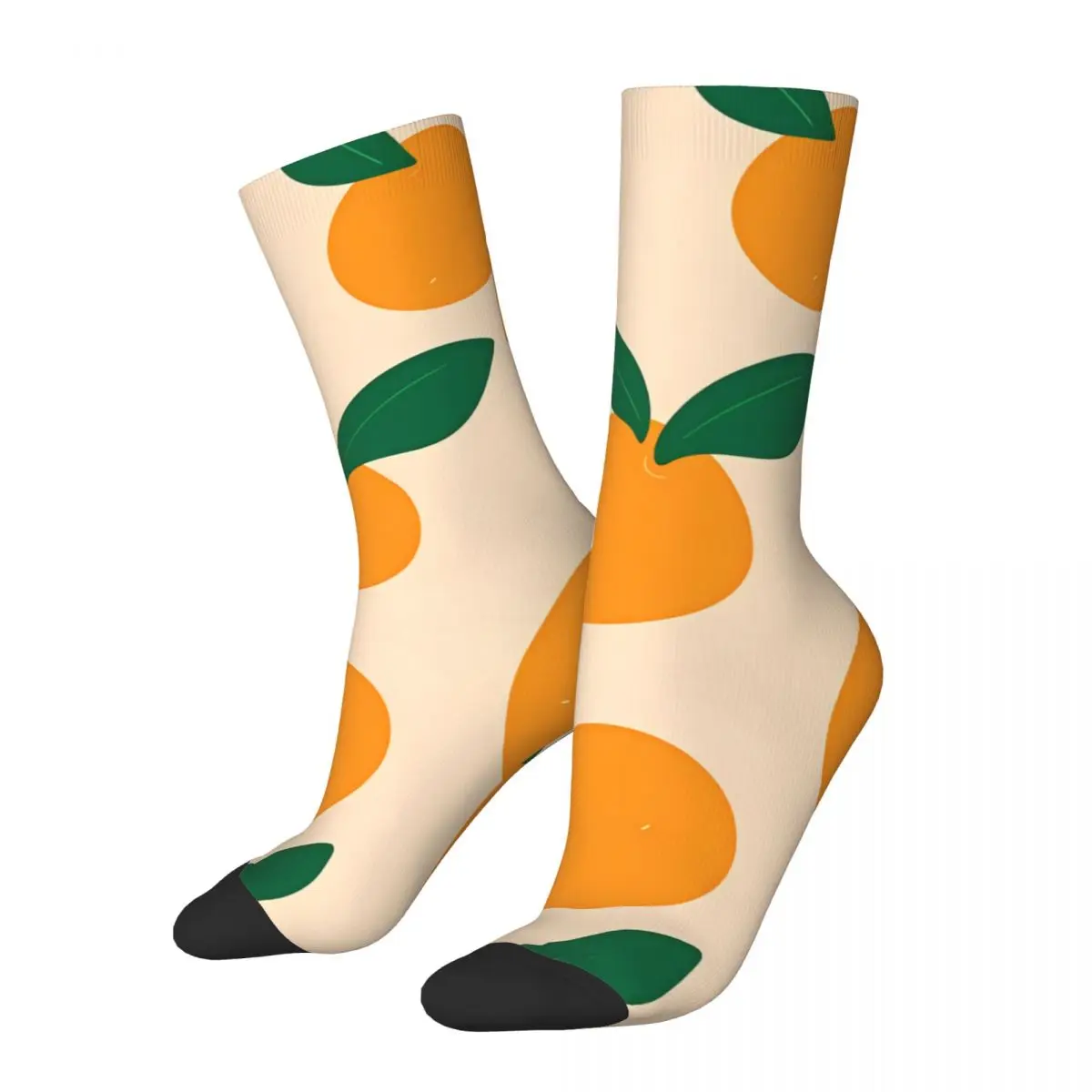 

Забавные Мужские Носки оранжевые носки с фруктами в стиле ретро хип-хоп повседневные короткие носки с принтом в подарок