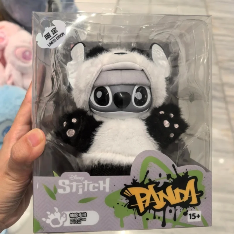 

Authentic Miniso Limited Edition Stitch Genz Street Limited Panda Plush Cute Trendy Dolls Pendant Ornaments Holiday Presents
