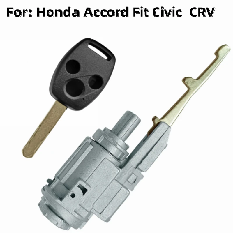 FLYBETTTER OEM Ignition Lock Cylinder Auto Door Lock Cylinder For Honda Accord Fit Civic Odyssey CRV City With 1Pcs Key