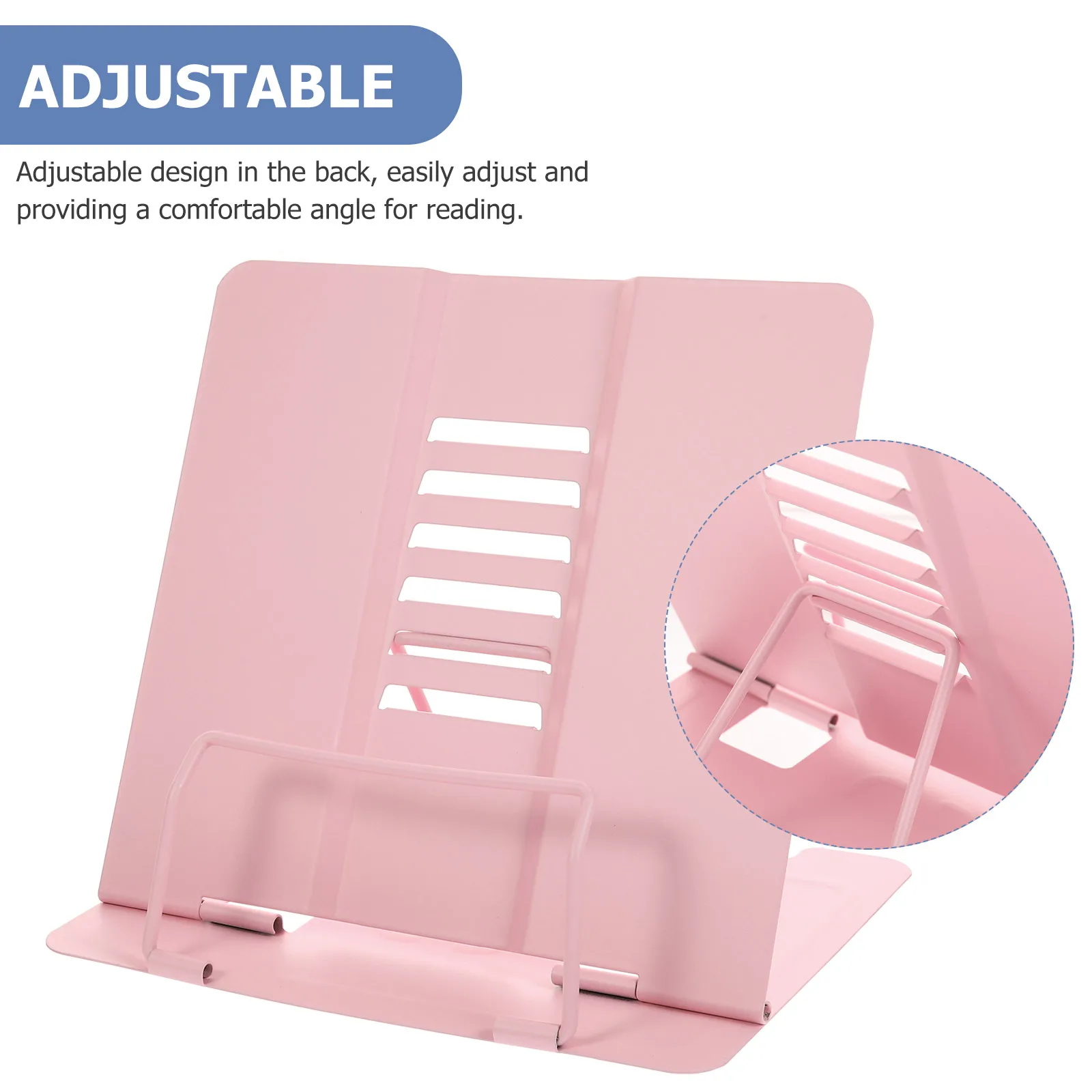 

Bookshelves Reading Rack Rest Simple Table Holder for School White Multifunctional Bookshelf Student