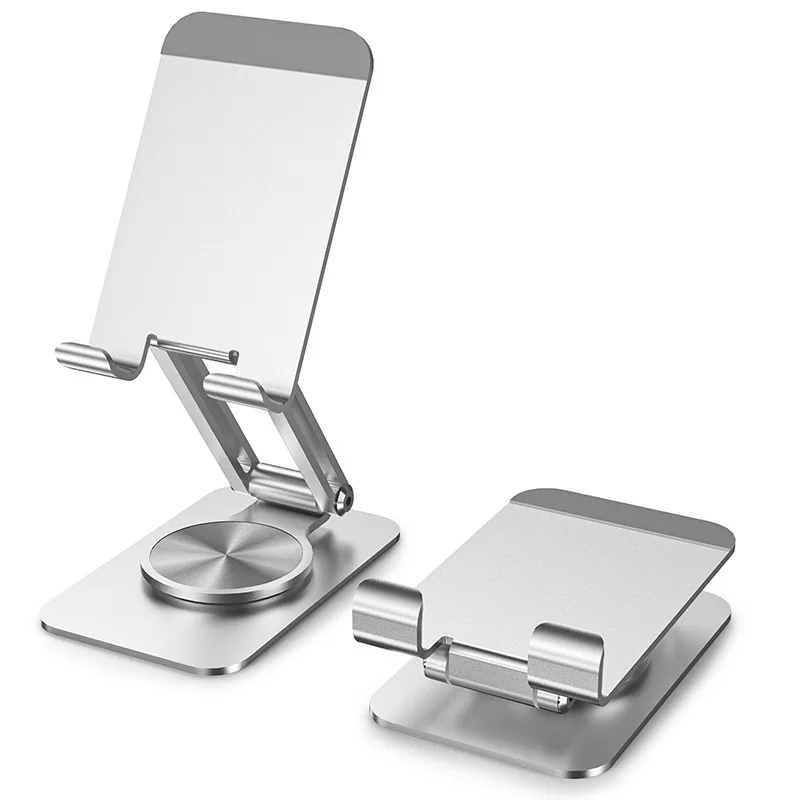 

New Aluminum Alloy Mobile Phone Holder Desktop 360 ° Rotating and Retractable Portable Lazy Tablet Holder