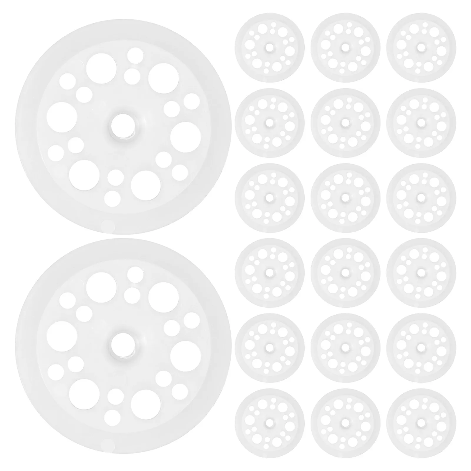 150Pcs Plastic Foam Board Insulation Washers 45Mm Load Spreading Fixing Discs for Rigid Foam and Roofing Use Nail Fixing Washers