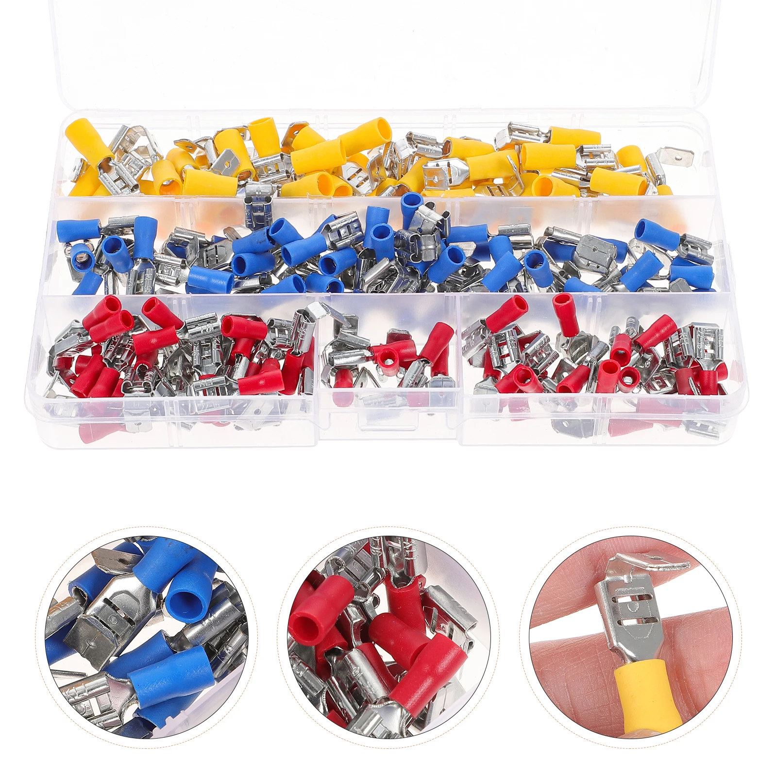 

Quick Connector Assortment Crimp Terminals Spade Connectors Electronic Electrical Disconnect Wire Terminals Pure