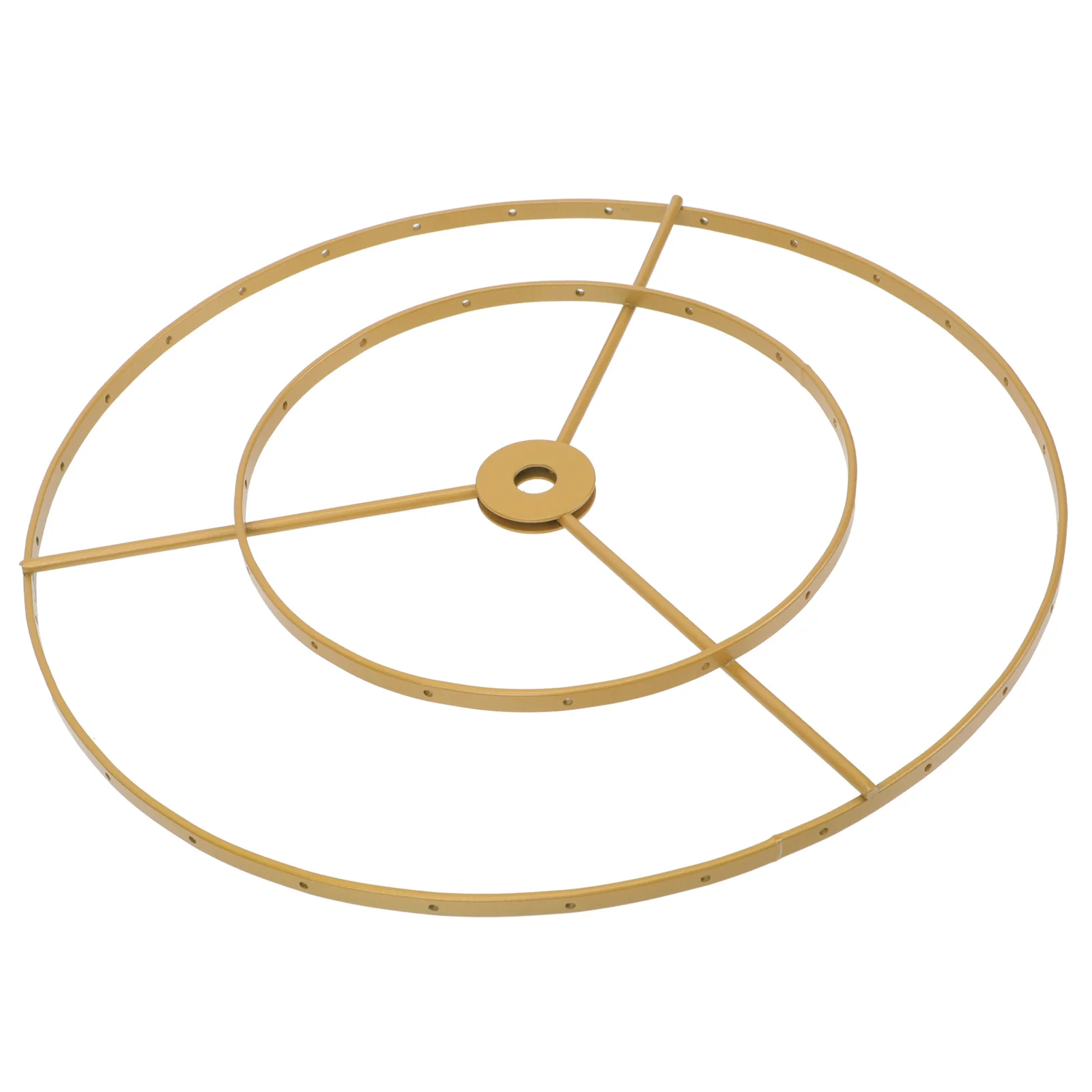 Double Layer Lampshade Lampshade Holder Bracket Iron DIY Chandelier Frame Durable Home Office Light Accessory Lamp Cover