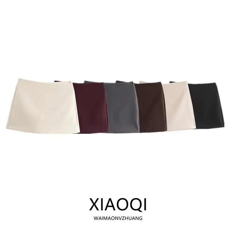 

Women's Casual Elastic Comfortable Commuter Mid-Waist Versatile Autumn New Arrival Skirt Pants 352536 Faionable ort Skirt