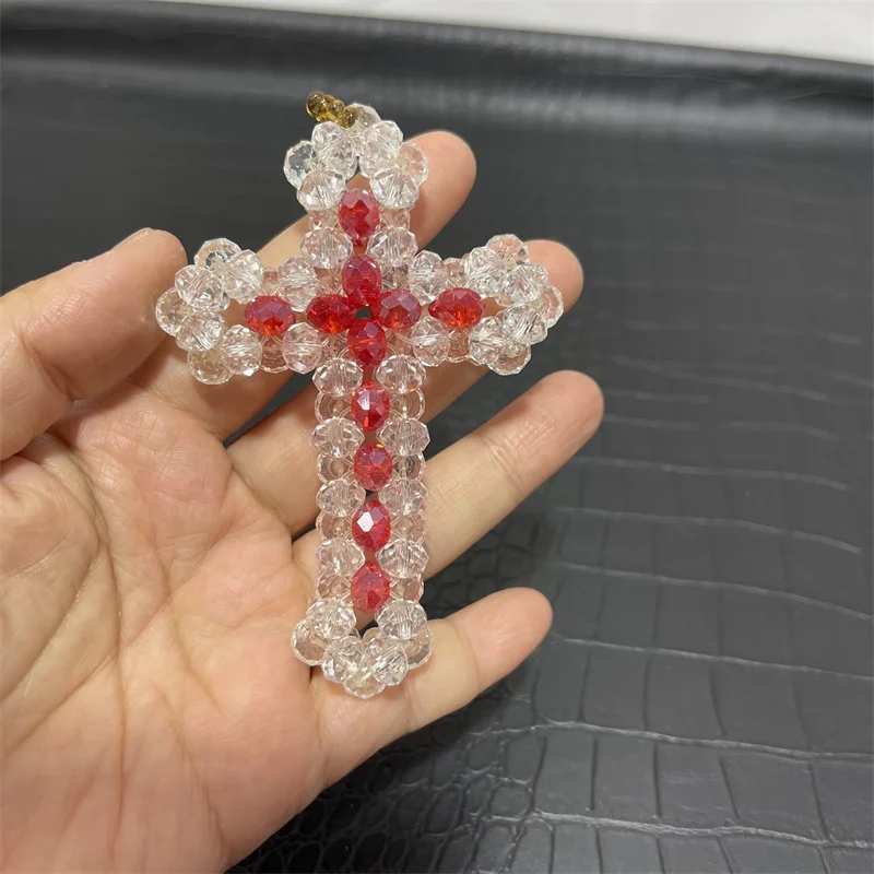 Cross Hand Made  Car Key Chain handiwork Decorative Crafts Gift