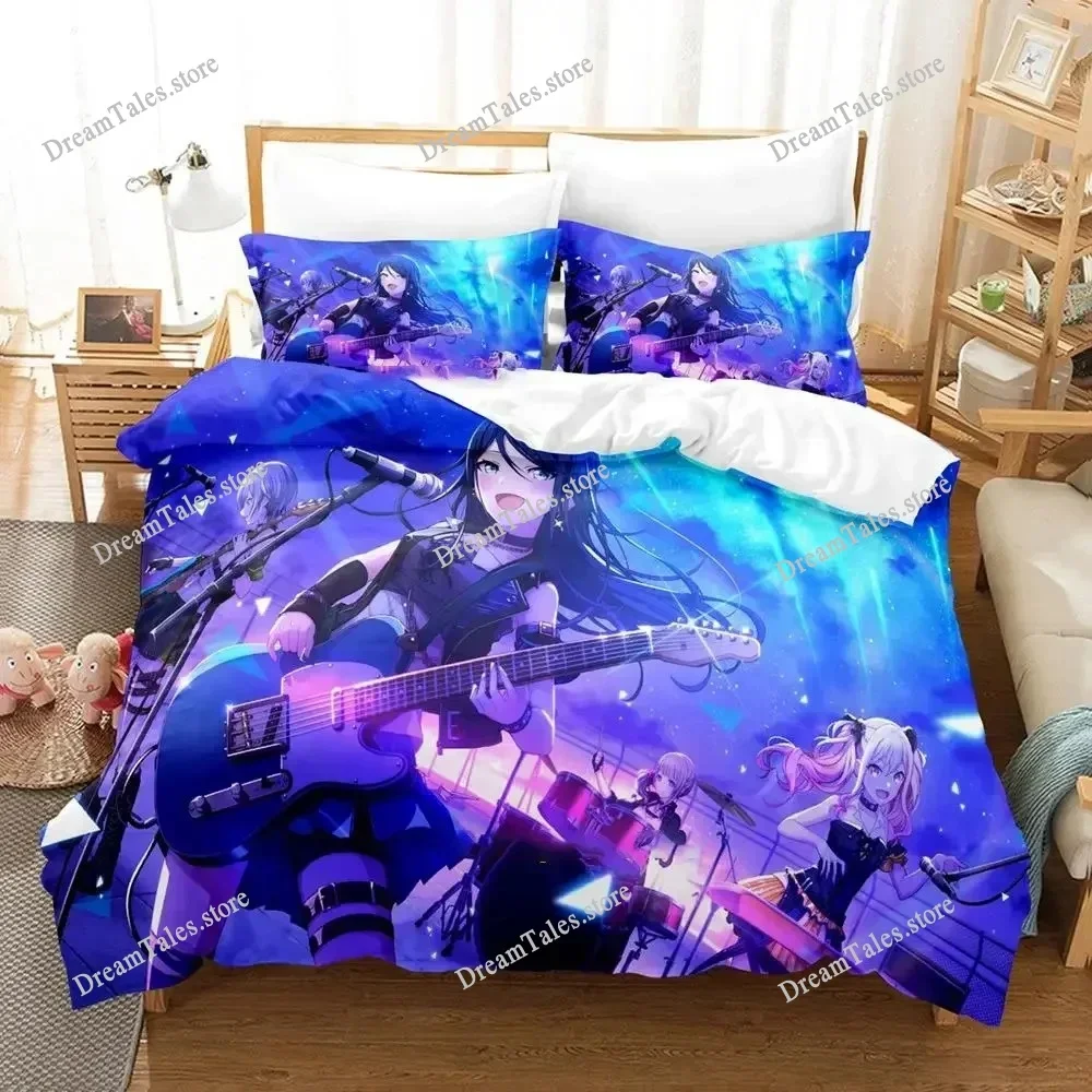 

Project SEKAI Hoshino Ichika Bedding Set Cartoon Anime Set Adult Kid Bedroom Duvet Cover Sets 3D Print Kawaii Anime Luxury Gift