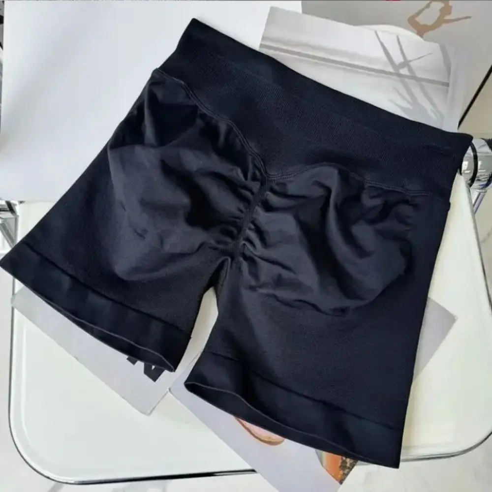 

Бесшовные штаны для йоги из дышащей ткани, высокоэластичные брюки средней длины, леггинсы для фитнеса, дизайн с подтяжкой ягодиц, персиковые бедра