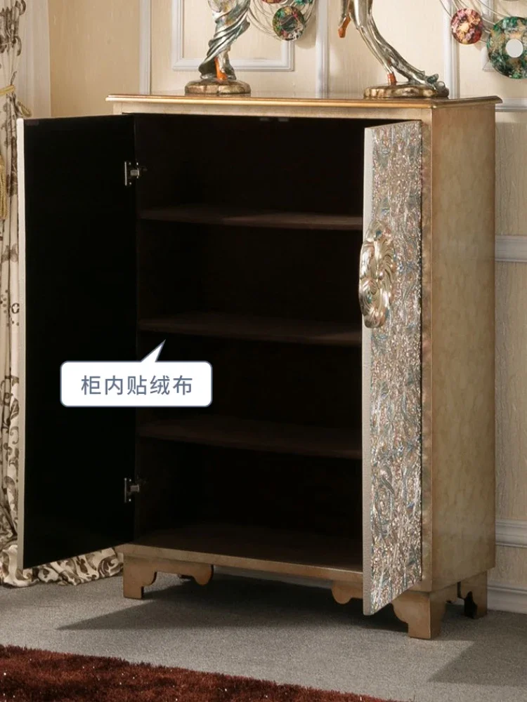 Engineering Hotel Light Luxury Advanced Partition Sideboard Cabinet Hall Cabinet Entrance Cabinet Storage Shoe