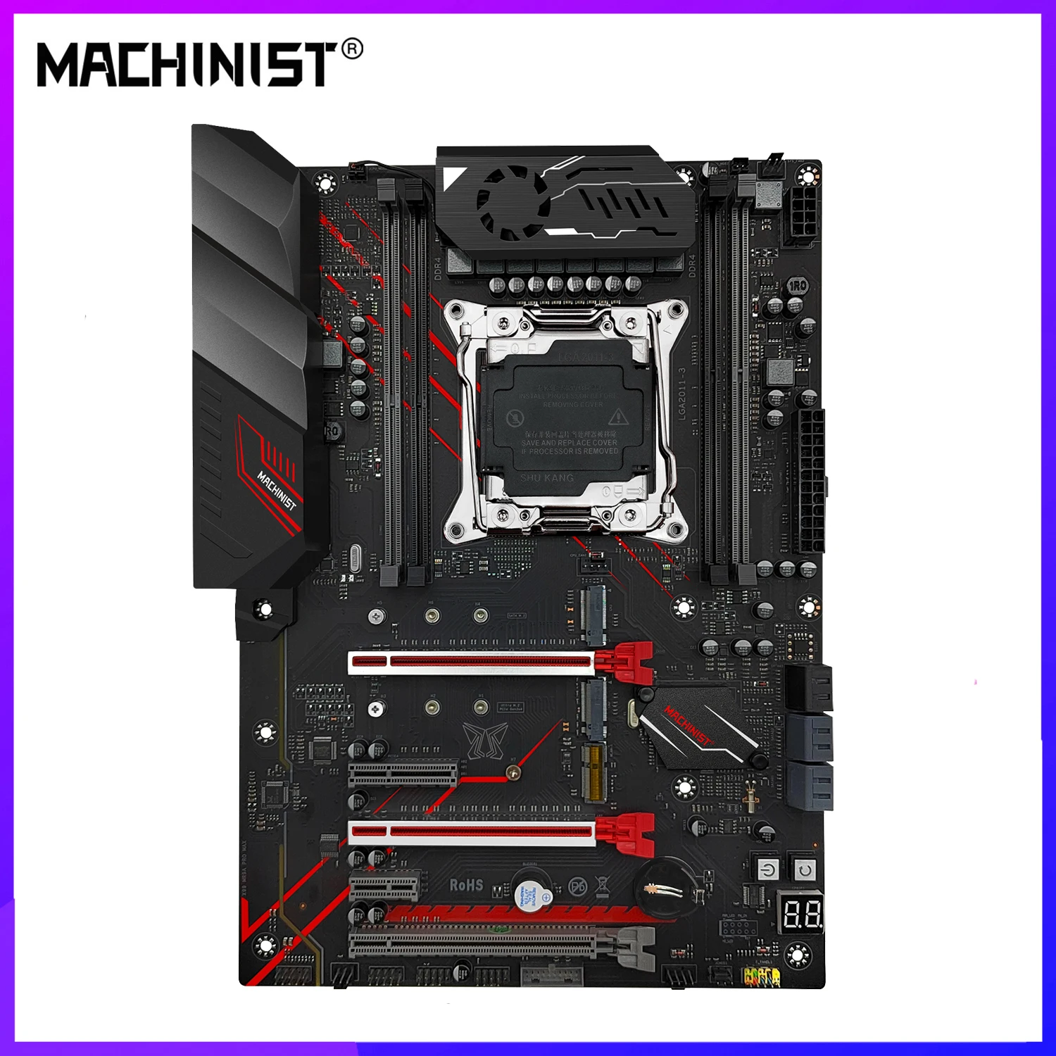 

MACHINIST X99 MR9A PRO MAX Motherboard LGA 2011-3 Support Xeon E5 V3/V4 CPU DDR4 RAM ATX NVME M.2 Four Channel usb3.0