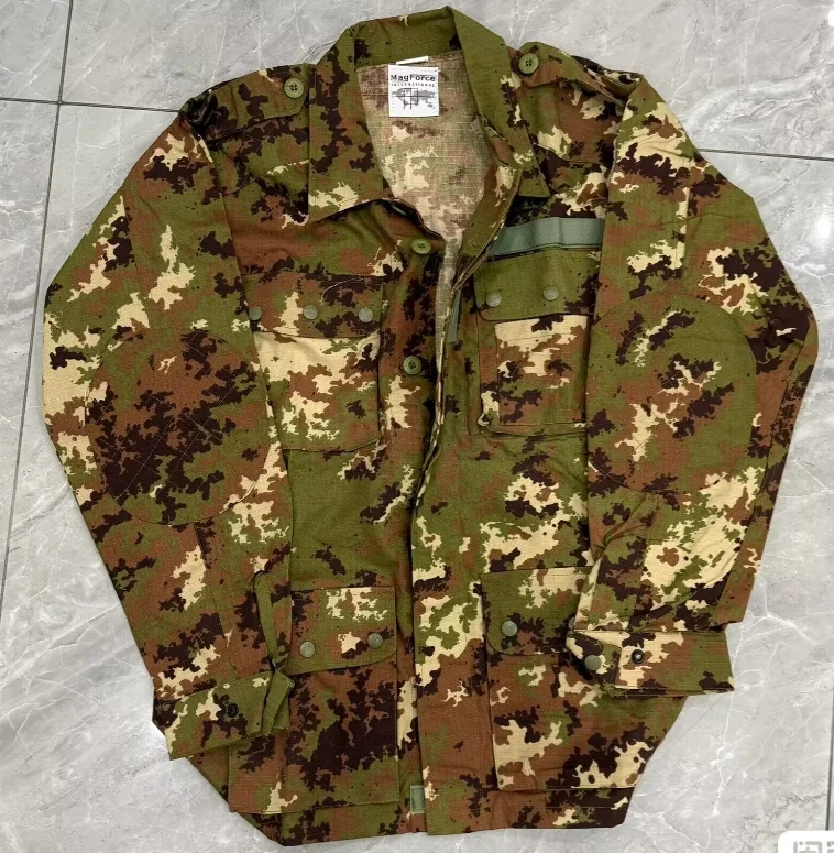 Italian Camouflage Suit Man Green Include Jacket pants