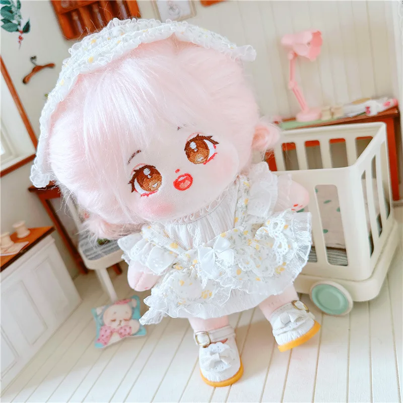 20cm Cotton Doll(skeleton)(TM)Anime Plush Star Doll Skirts Cute Stuffed Customization Figure Toys Cotton Baby Fans Collection G