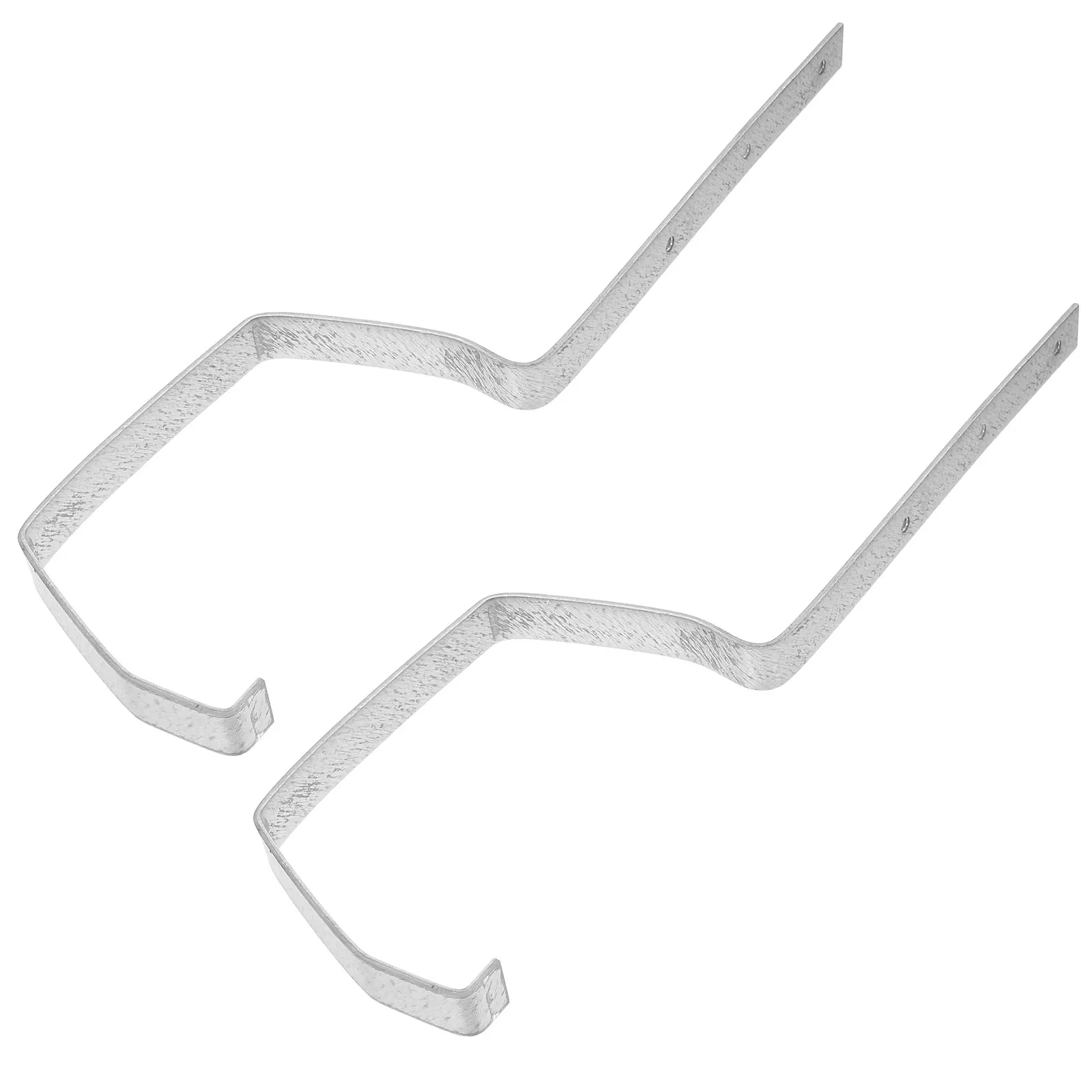 

2Pcs Gutter Holders Aluminum Drain Gutter Strap Trays Water Diverter Heavy Duty Brackets Roof Gutters Hardware