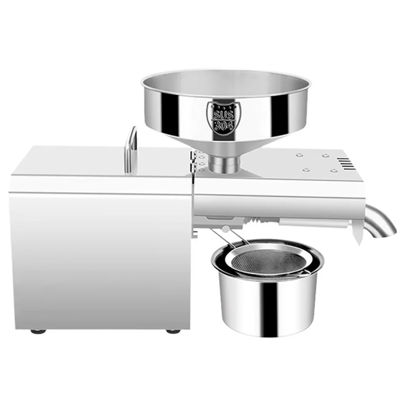 가정용 오일 프레스 아마씨 땅콩 오일 추출기, 고효율 및 에너지 절약, 자동 압착 오일 기계