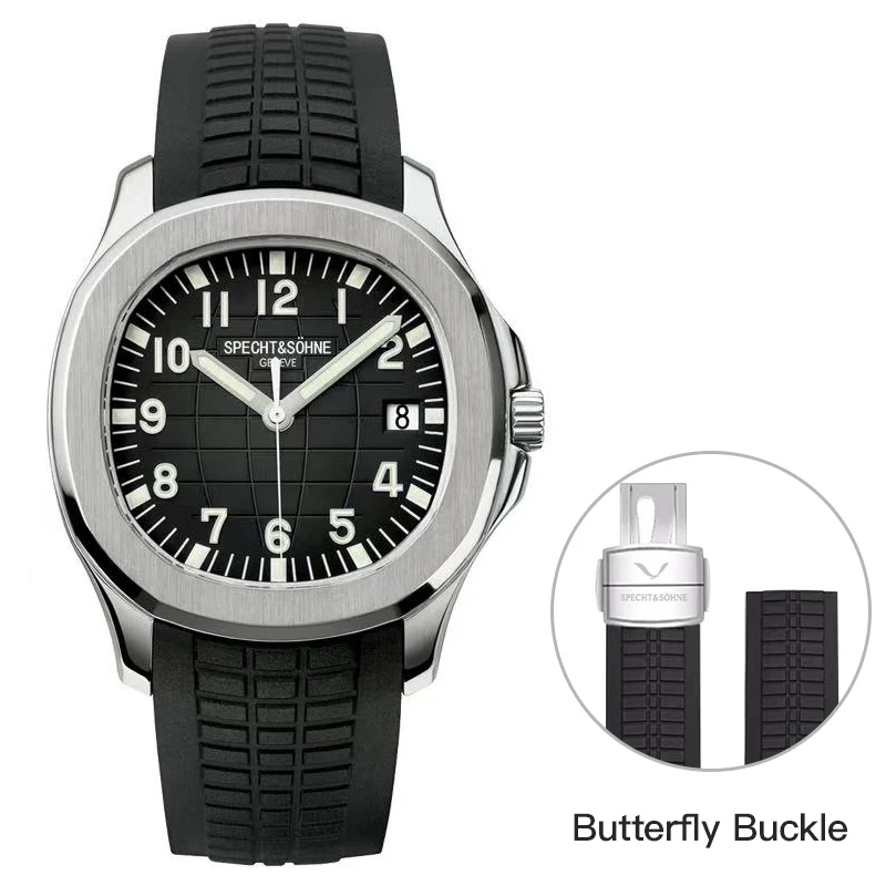 2025 New Arrival Mens Watches Top Brand Luxury Automatic Mechanical Watches Rubber Strap Stainless Steel Watch Relogio Masculino