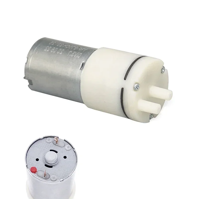 370 مضخة هواء صغيرة تيار مستمر 6 فولت 12 فولت مضخة تفريغ كهربائية صغيرة محرك معزز فراغ لأدوات التجميل العلاج الطبي مضخة الثدي #4