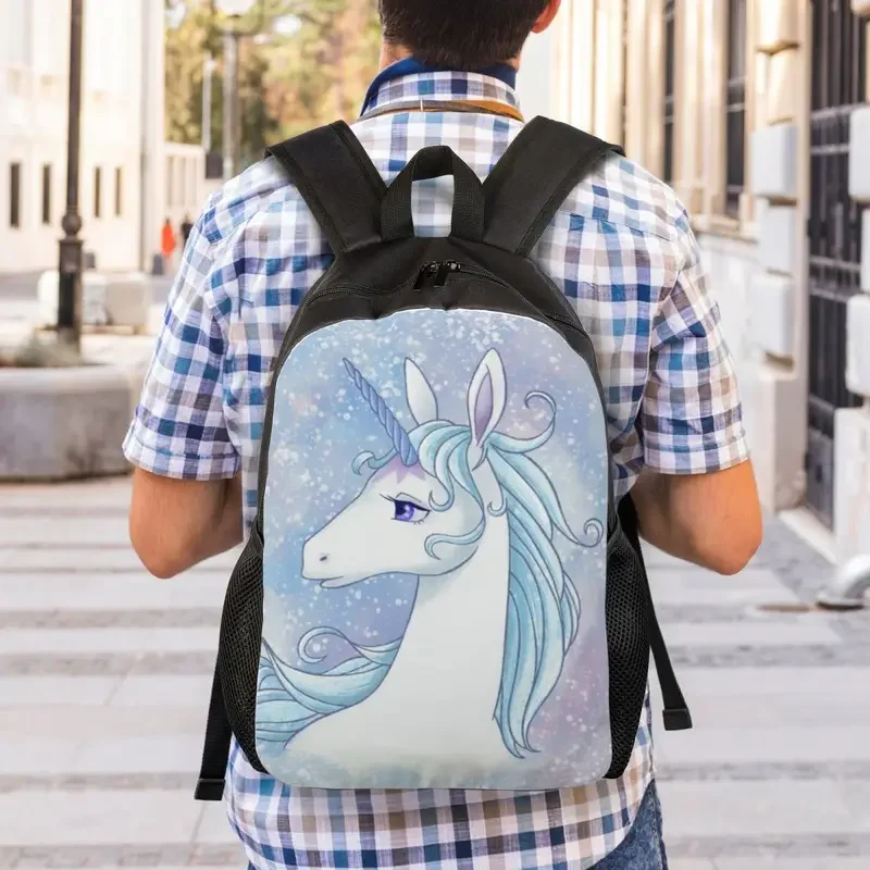 The Last Unicorn Backpack for Women Men Water Resistant College School Fantasy Movie Bag Printing Bookbag