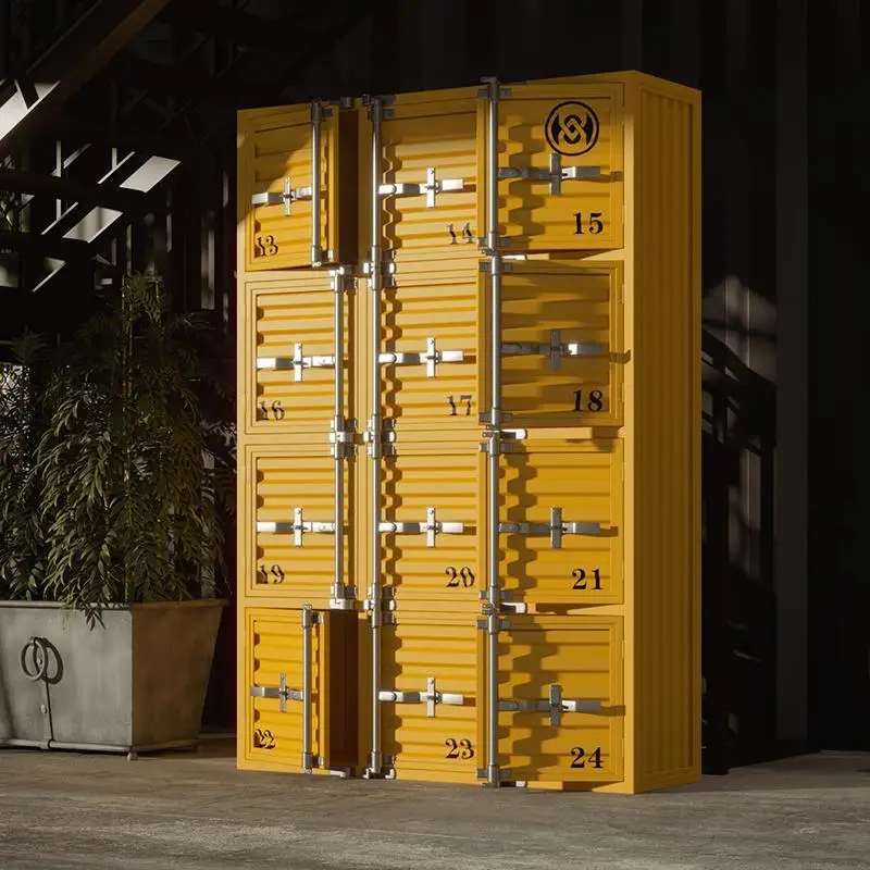 

Wrought iron locker, deposit box, gym dance room swimming basketball hall container, industrial wind storage locker